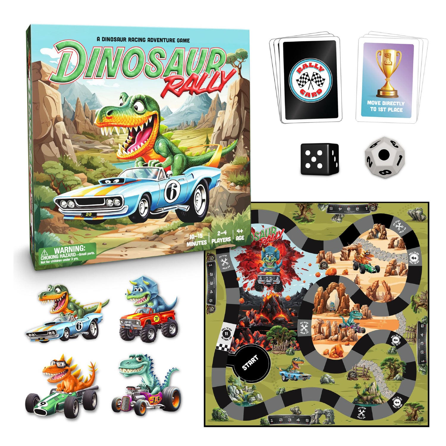 Dinosaur Rally Board Game