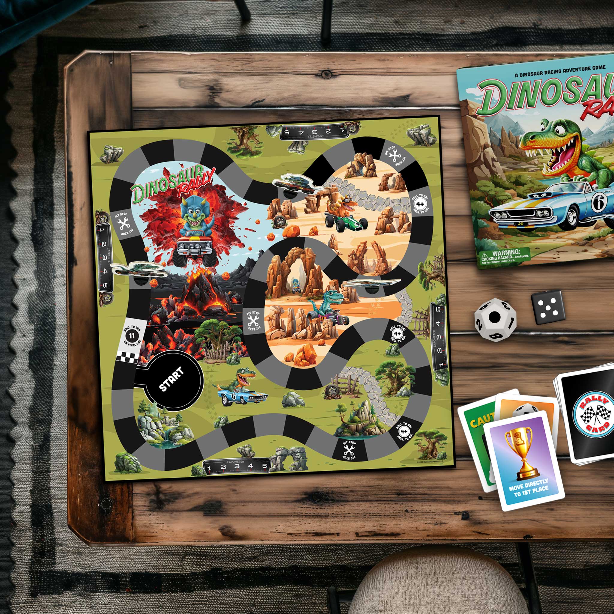 Dinosaur Rally Board Game
